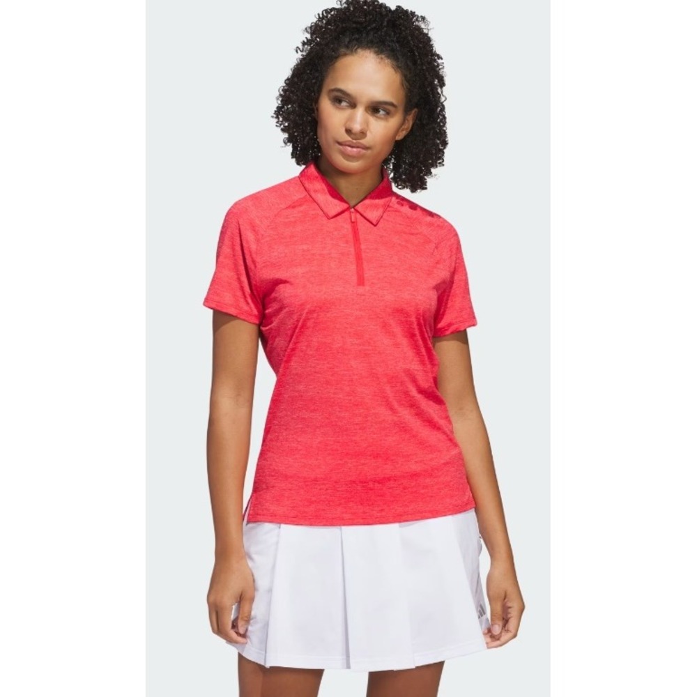 Adidas Womens Ultimate‎ 365 Twist Golf Polo NWT Pure Ruby Powder Coral JP0096 S